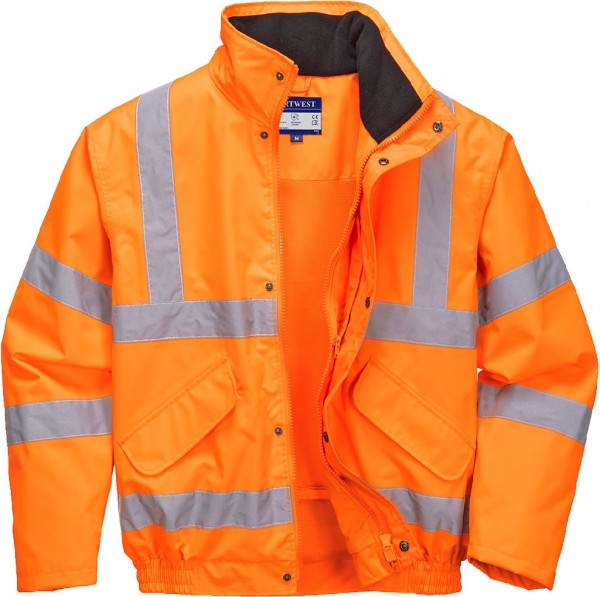 Portwest RT62 Breathable warning bomber jacket bright orange