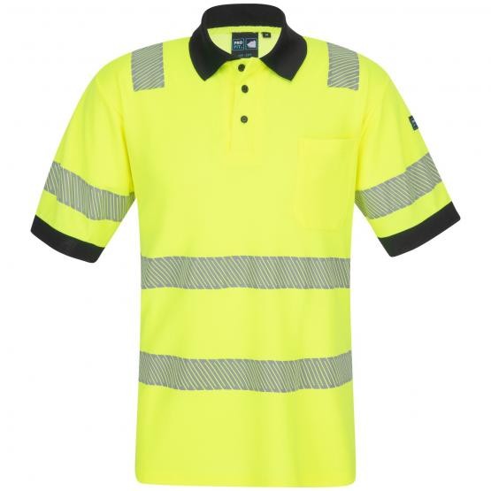 Pro-Fit 2211 high-visibility polo shirt class 2 yellow