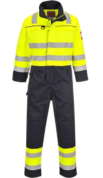 Portwest Bizflame FR60 Multinorm-Warning-Protection-Overall bright yellow-navy