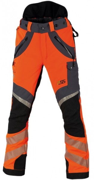 PSS X-treme Air 5x5 cut protection trousers orange EN-ISO 20471