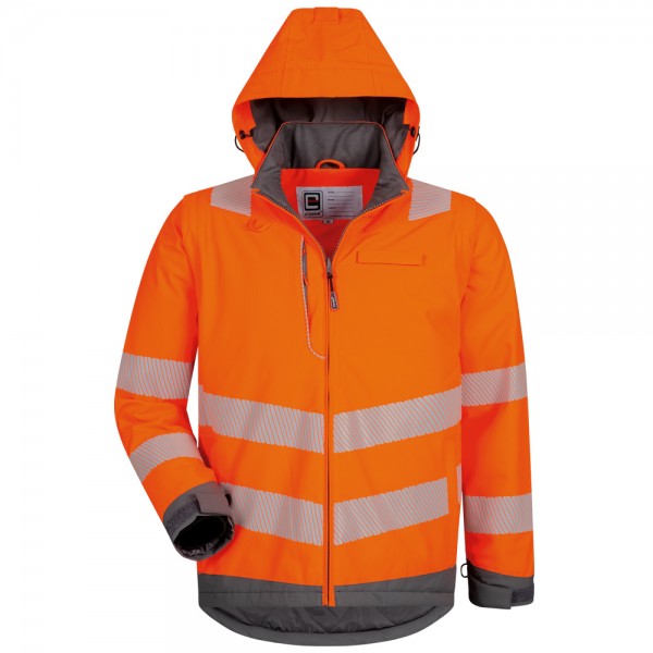 elysee 22432 Hademar high-visibility 2-in-1 rain jacket fluorescent orange-grey