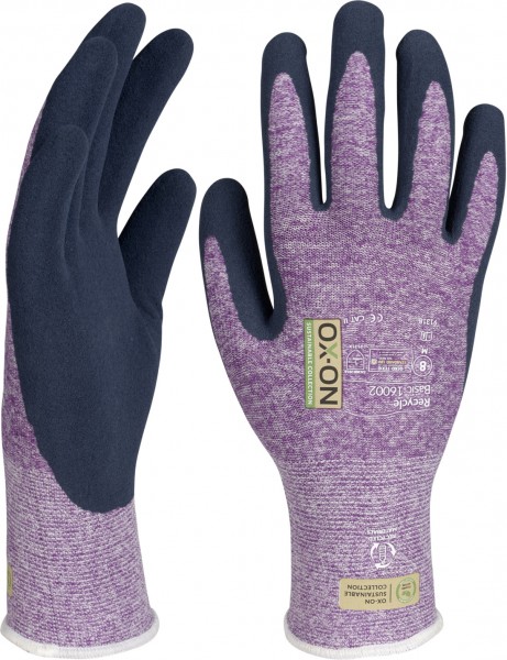 OX-ON Recycle Basic 16002 Latex protective gloves