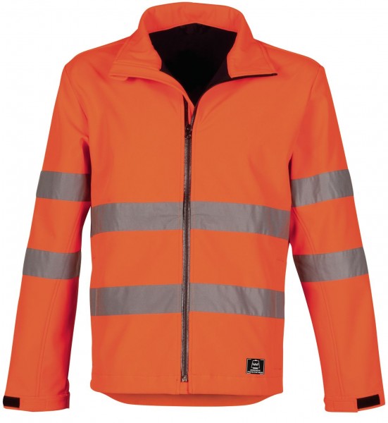 Havep High Visibility 40057 warning protection soft shell jacket bright  orange