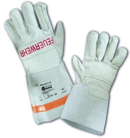 4Safe HFWNG welding gloves made of cow grain leather