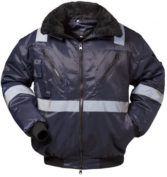 Norway Rognan 23644 Pilot jacket with reflective stripes navy