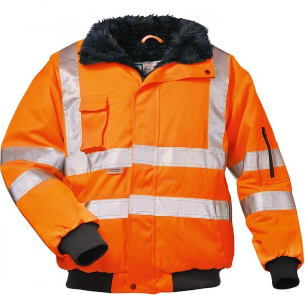 elysee 23557 GUSTAV warning protection pilot jacket light orange