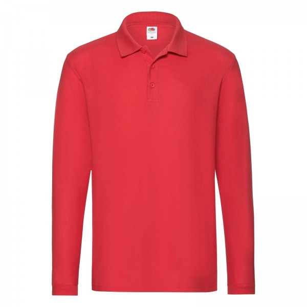 Fruit of The Loom Premium Long Sleeve Polo in 8 colours