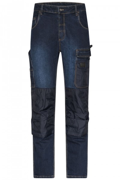 James & Nicholson JN875 unisex workwear stretch jeans in 2 colors