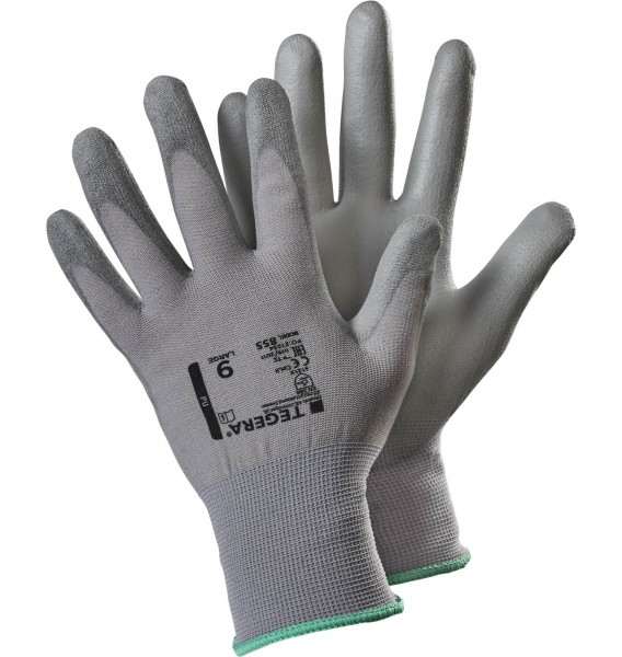 ejendals Tegera 855 PU protective gloves grey