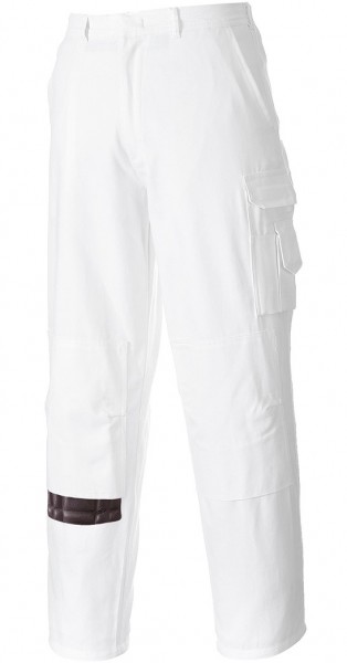 Portwest S817 painter's waistband trousers white