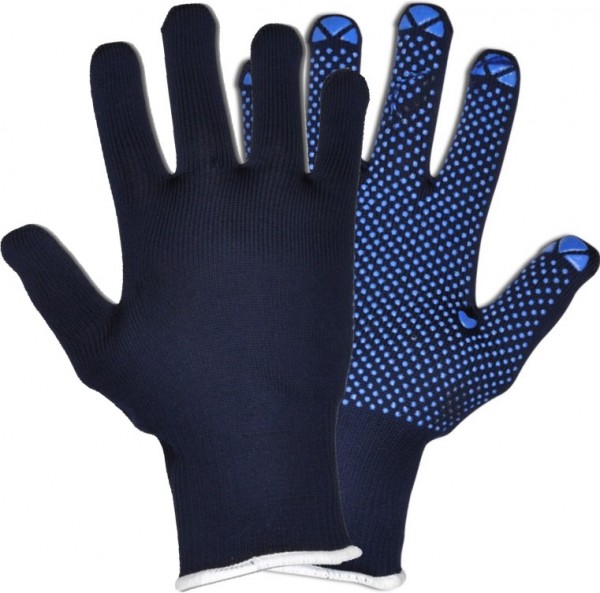 Fortis Classic Packer Knitted Gloves with Pimples blue